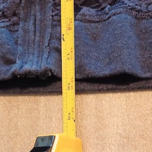 Epic Threads Girls XL navy front lace full zip light jacket with hoodie - Picture 8 of 10